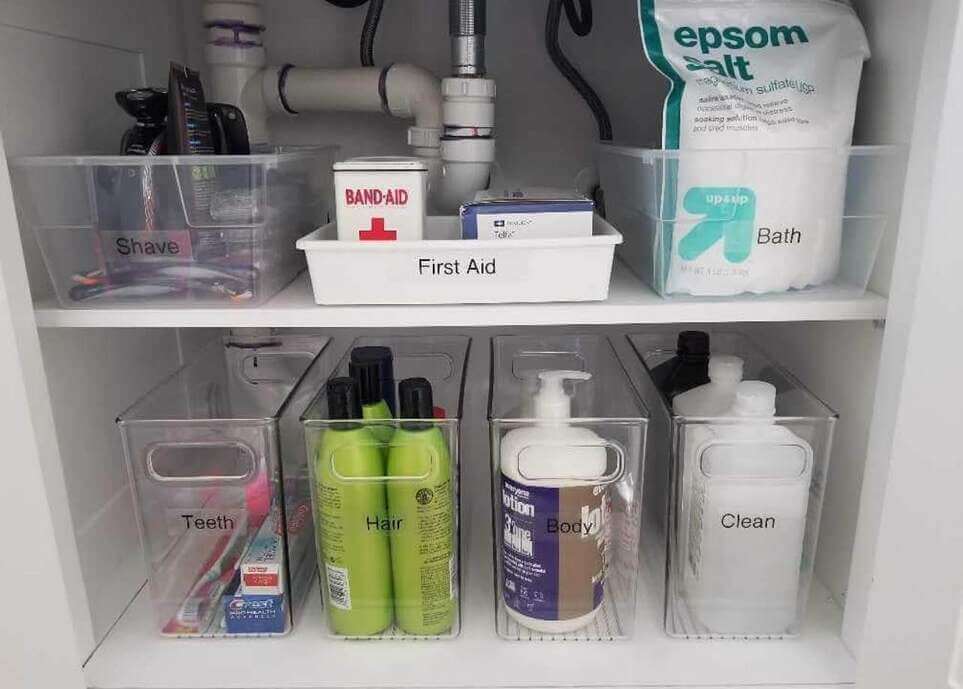 under bathroom sink organization ideas