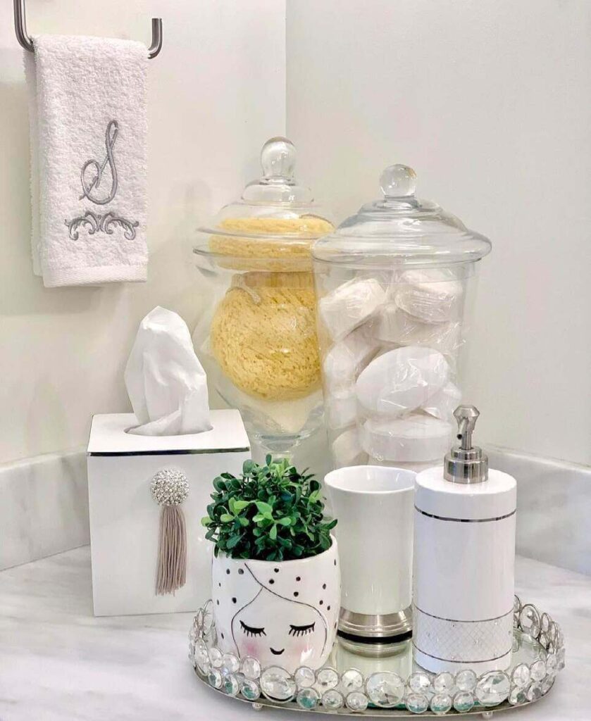 bathroom counter decor ideas