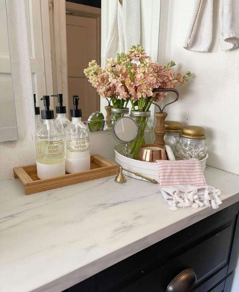 bathroom counter decor ideas