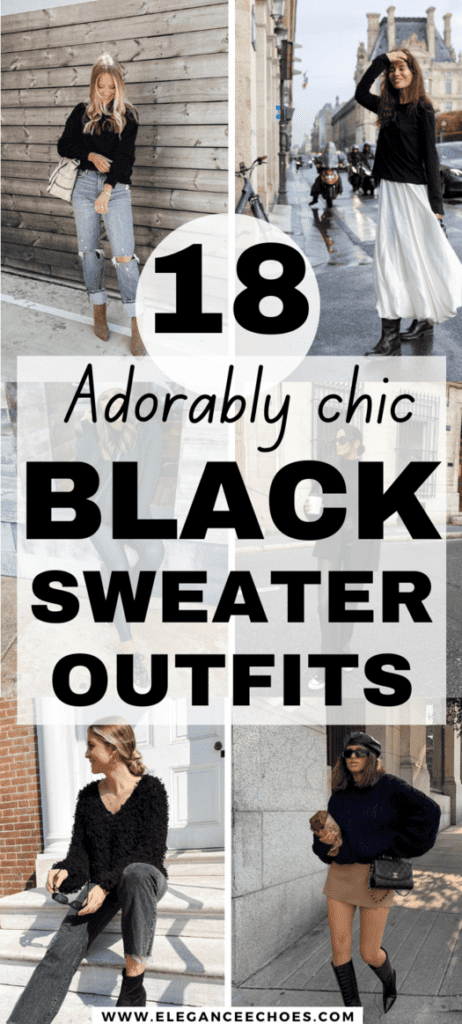 What to Wear with a Black Sweater 18 Insanely Chic Outfit Ideas