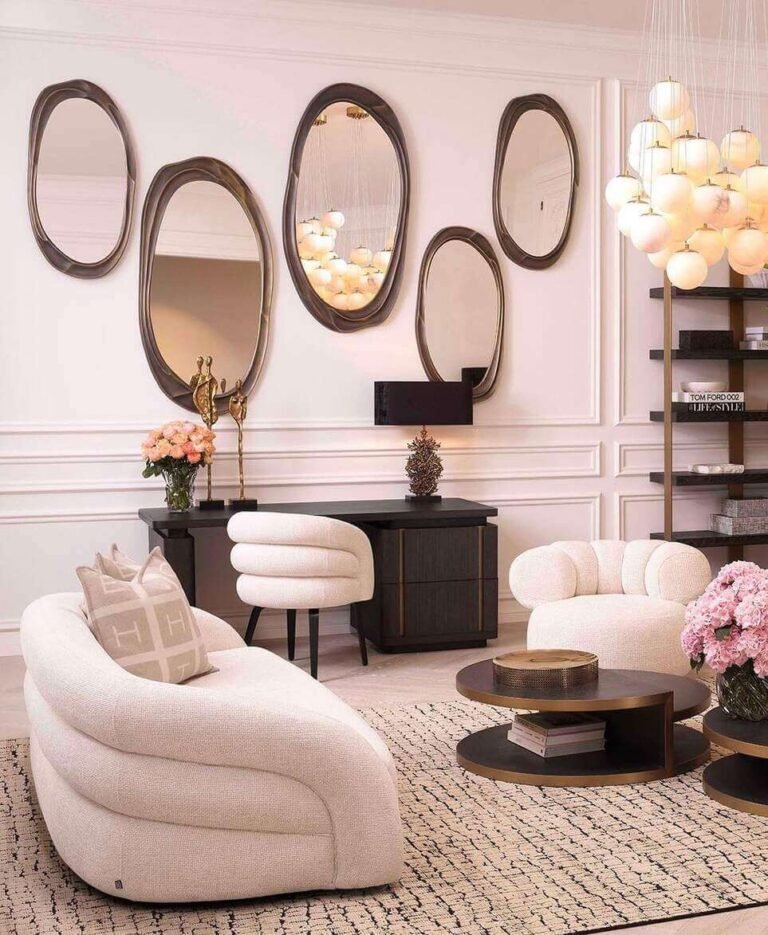 21 Living Room with Mirror Ideas That Maximize Light and Space