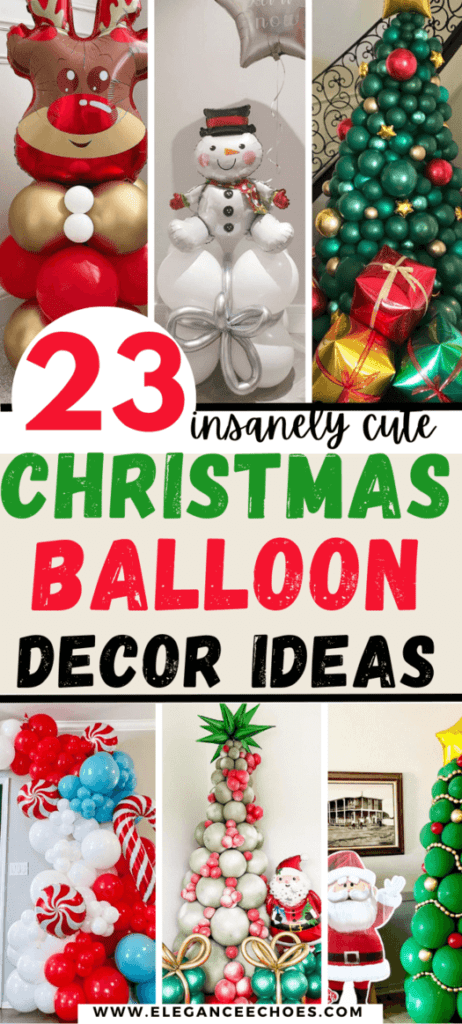 christmas balloon decor ideas 