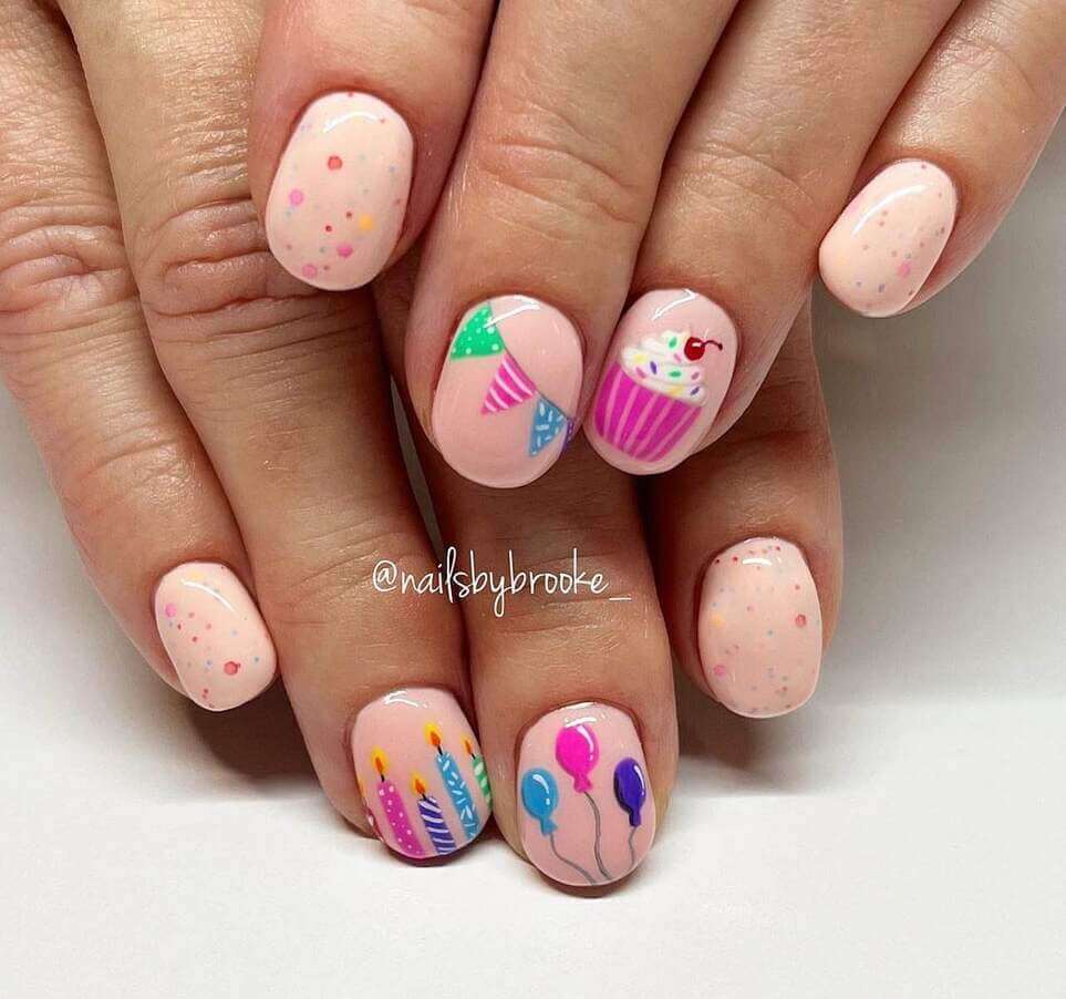 Birthday nails