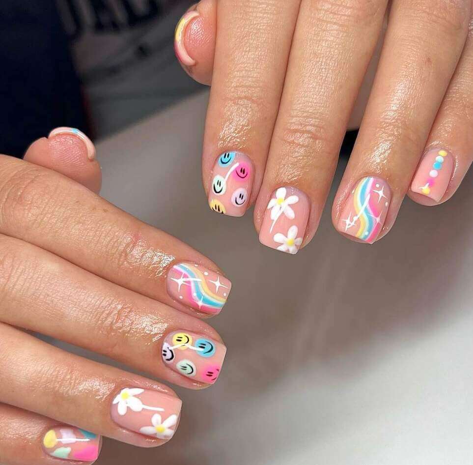 short birthday nails