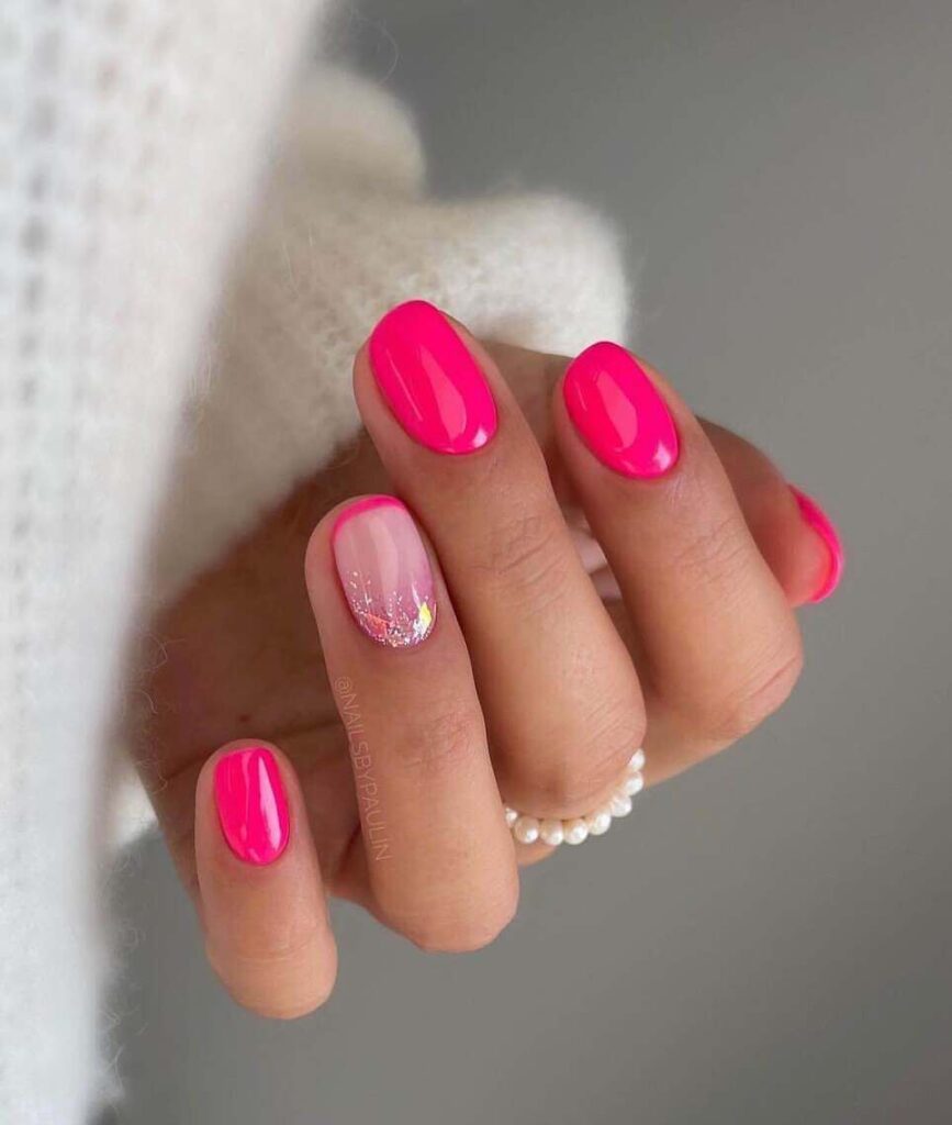 pink birthday nails