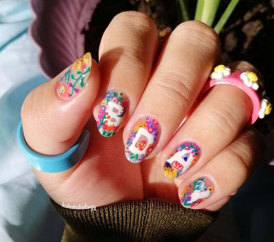 short birthday nail designs