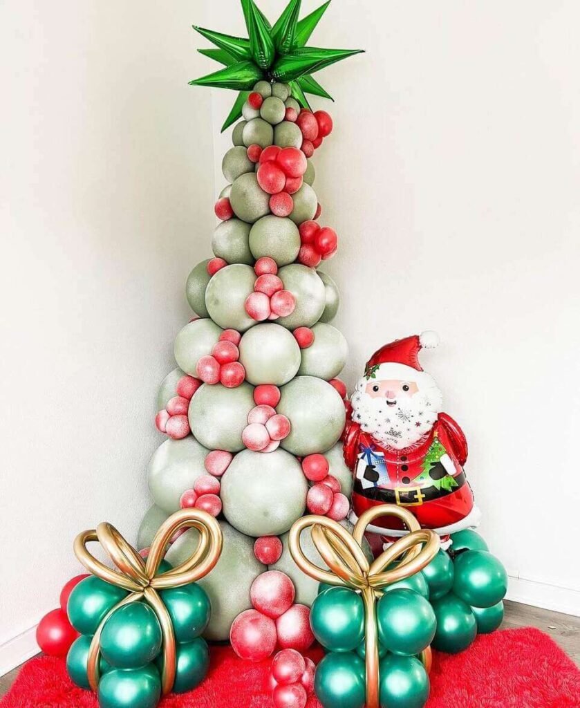 christmas balloon decoration ideas