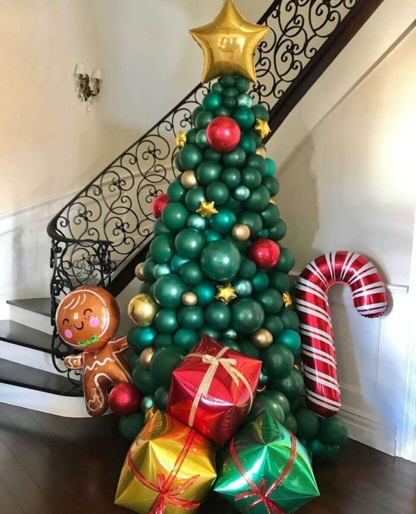 christmas balloon decoration ideas