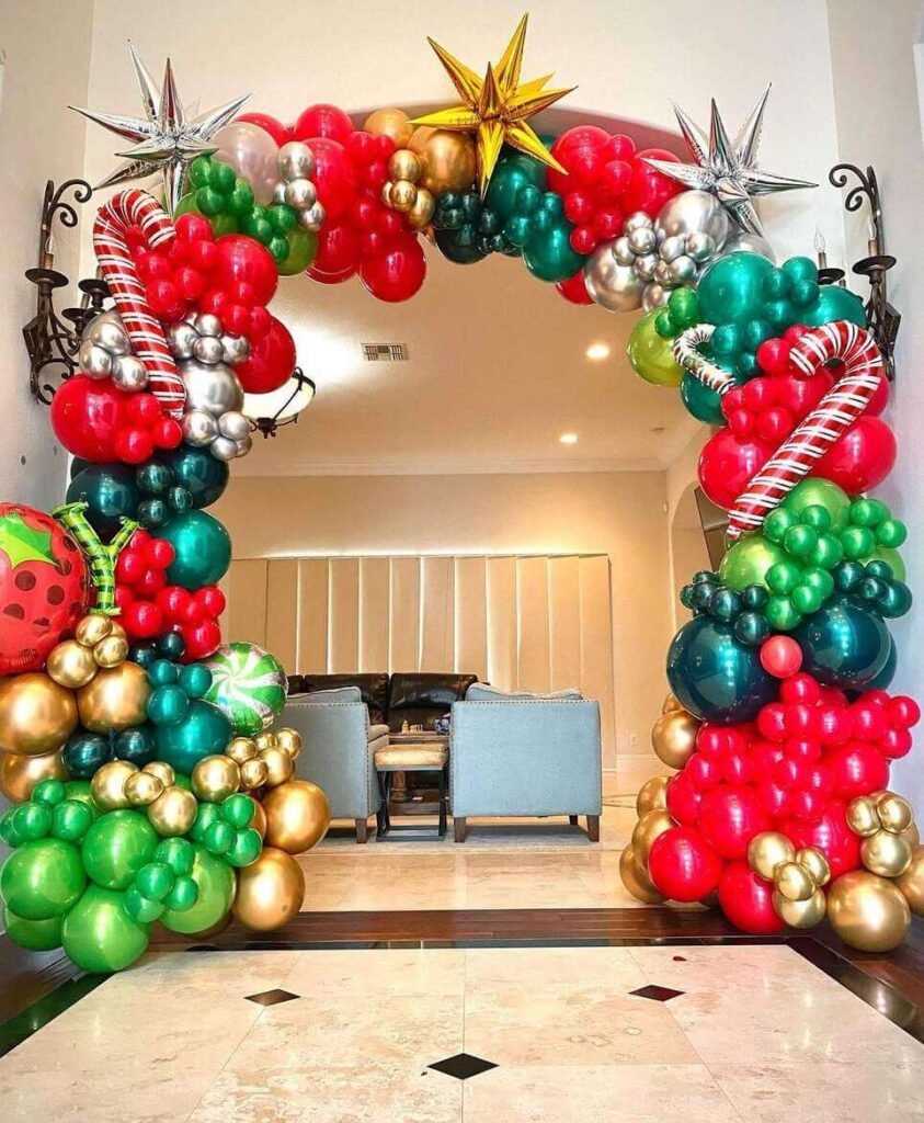 christmas balloon decoration ideas