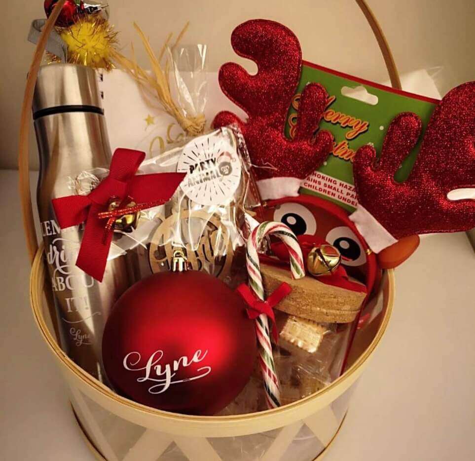 Christmas coffee basket ideas