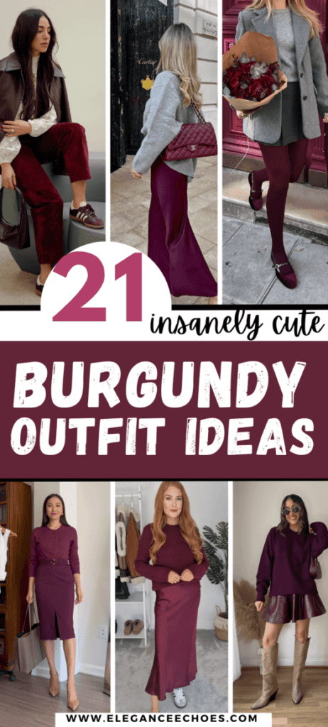 burgundy outfit ideas