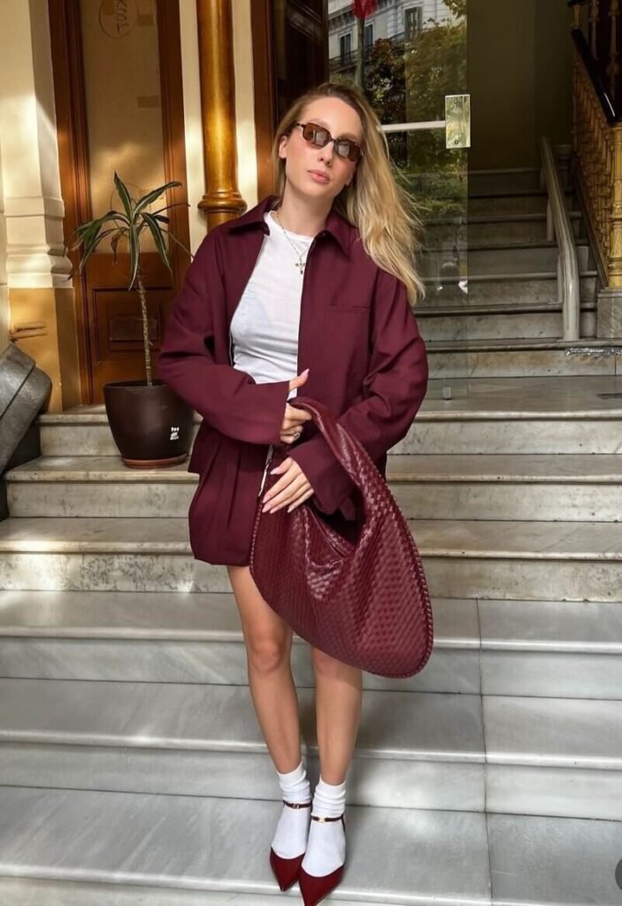 burgundy outfit ideas