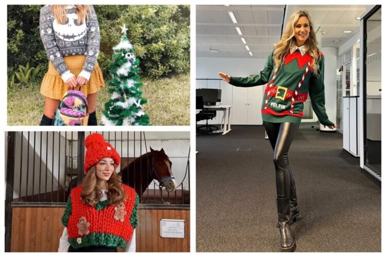 cute outfits with ugly christmas sweater