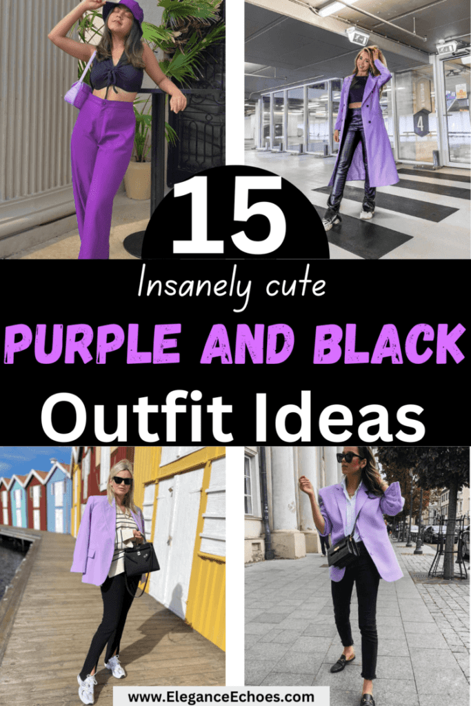 Black and purple outfit best sale