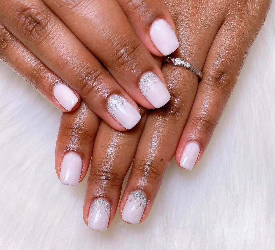 neutral winter nails