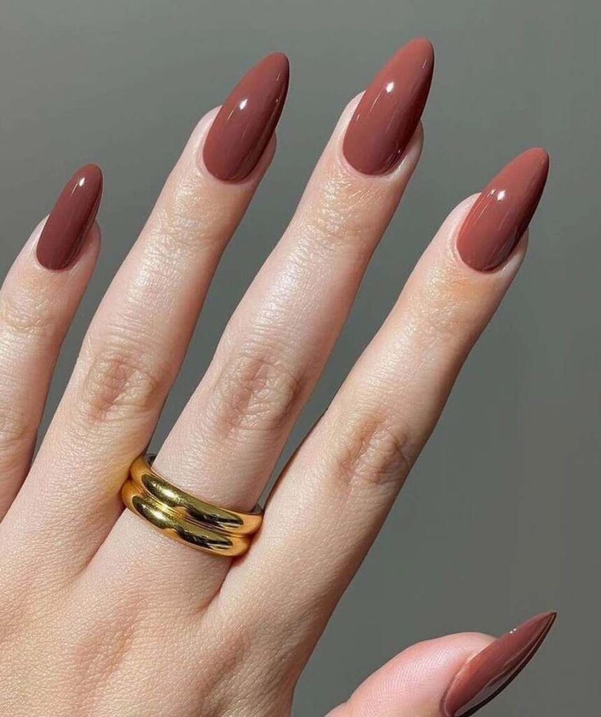 brown winter nail designs