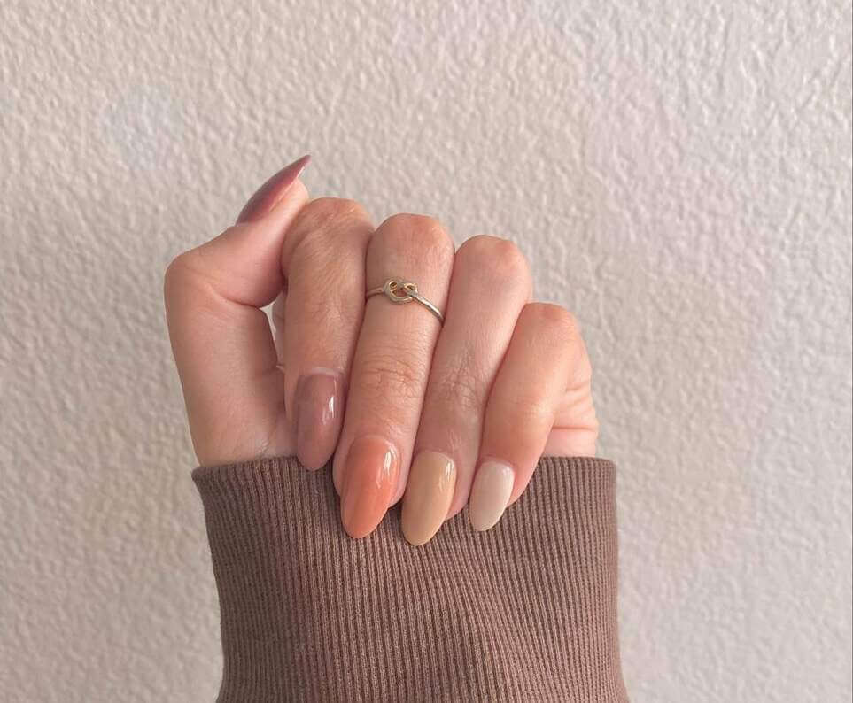 ombre winter nail designs