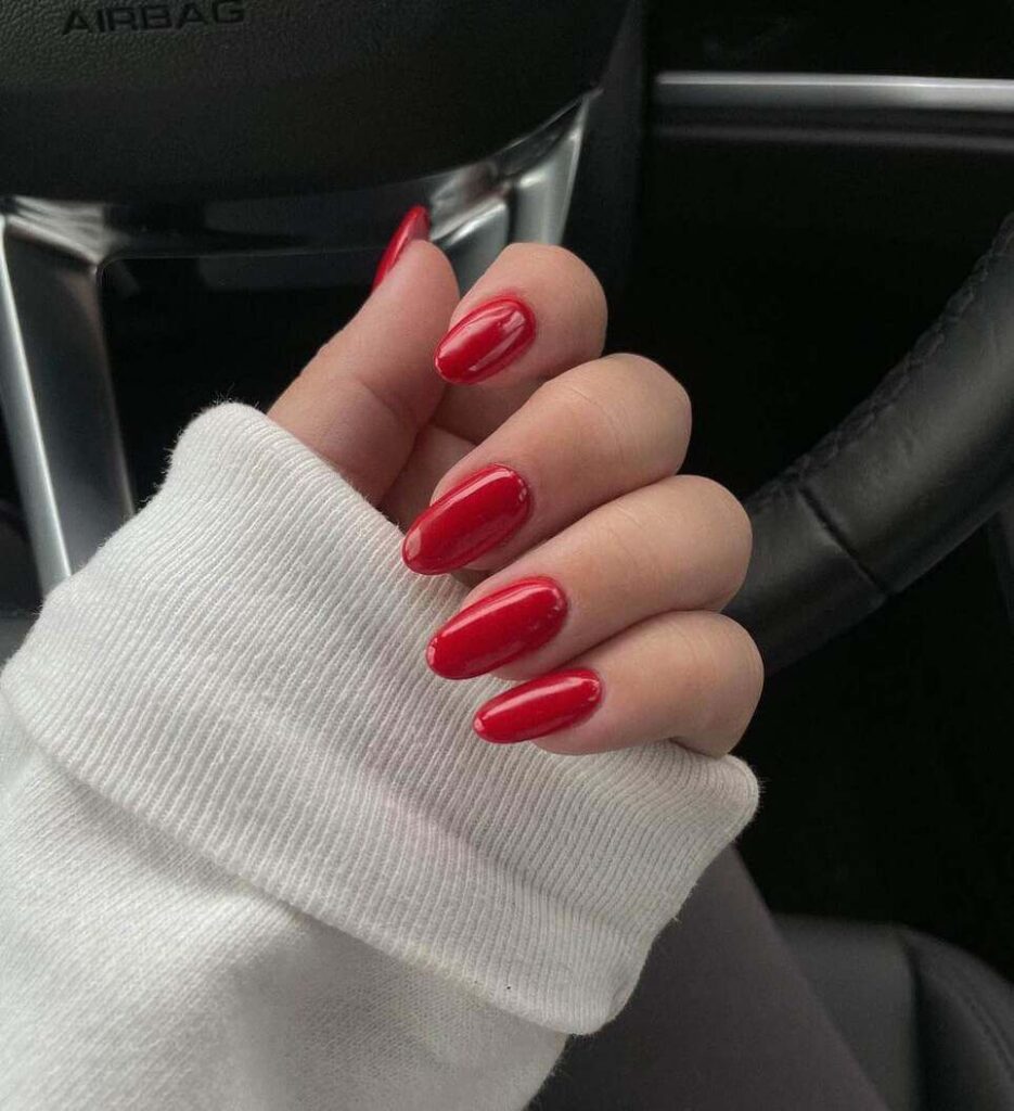 red winter nail designs