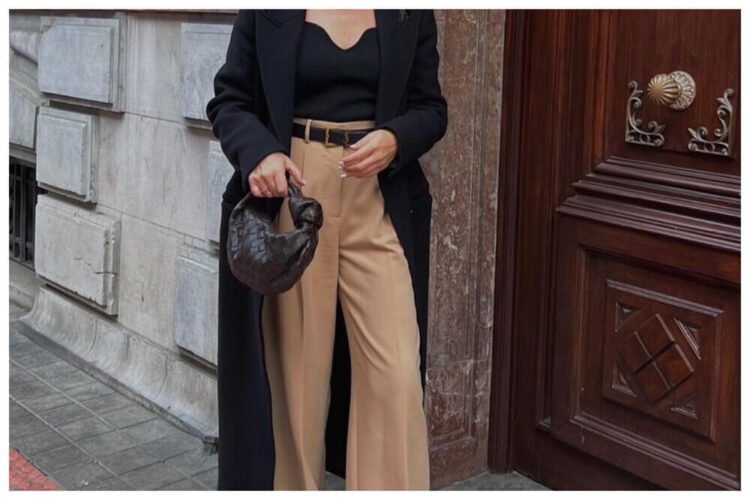 black and beige outfits