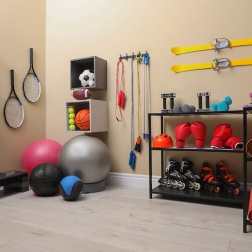 workout storage ideas