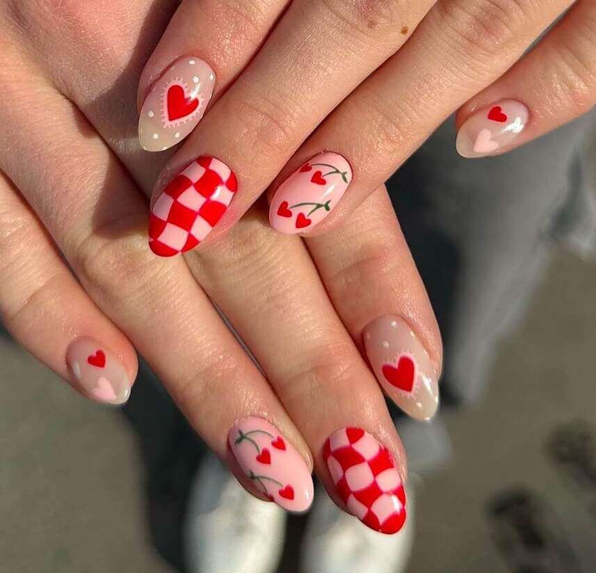 Valentine's nail designs