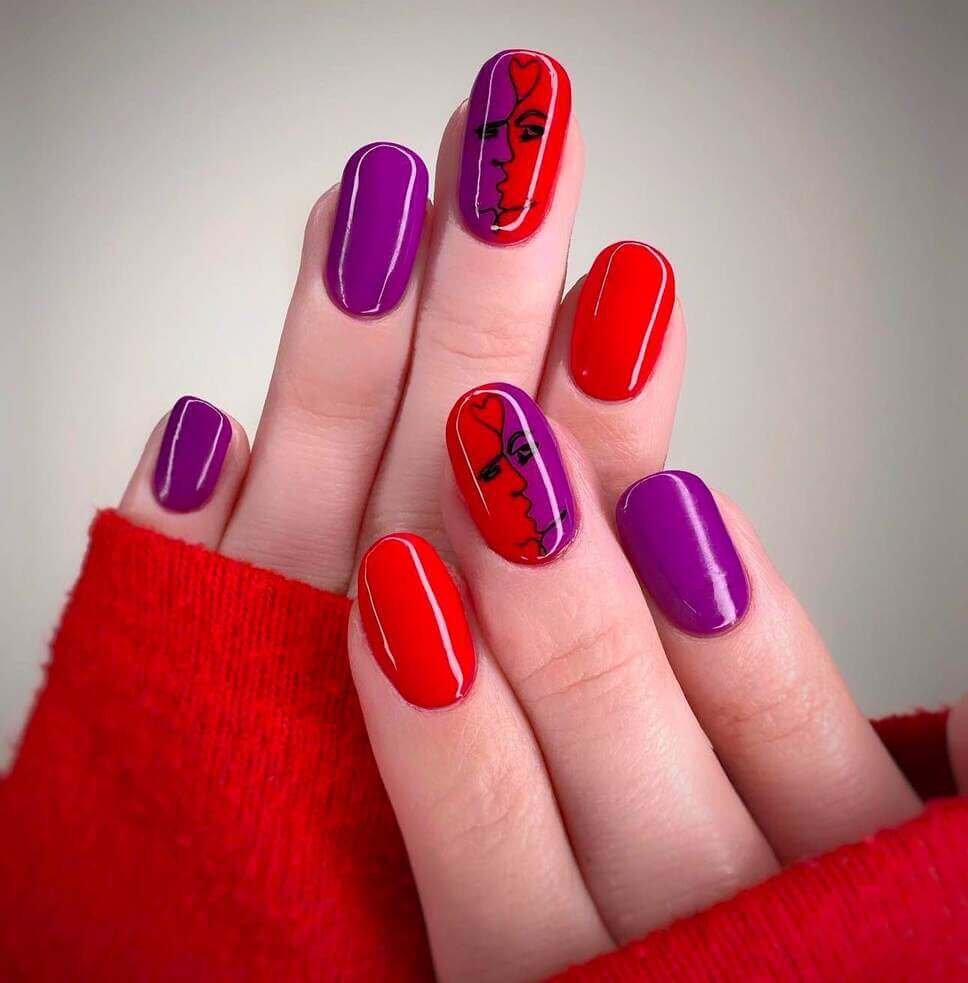 Valentine's nail designs