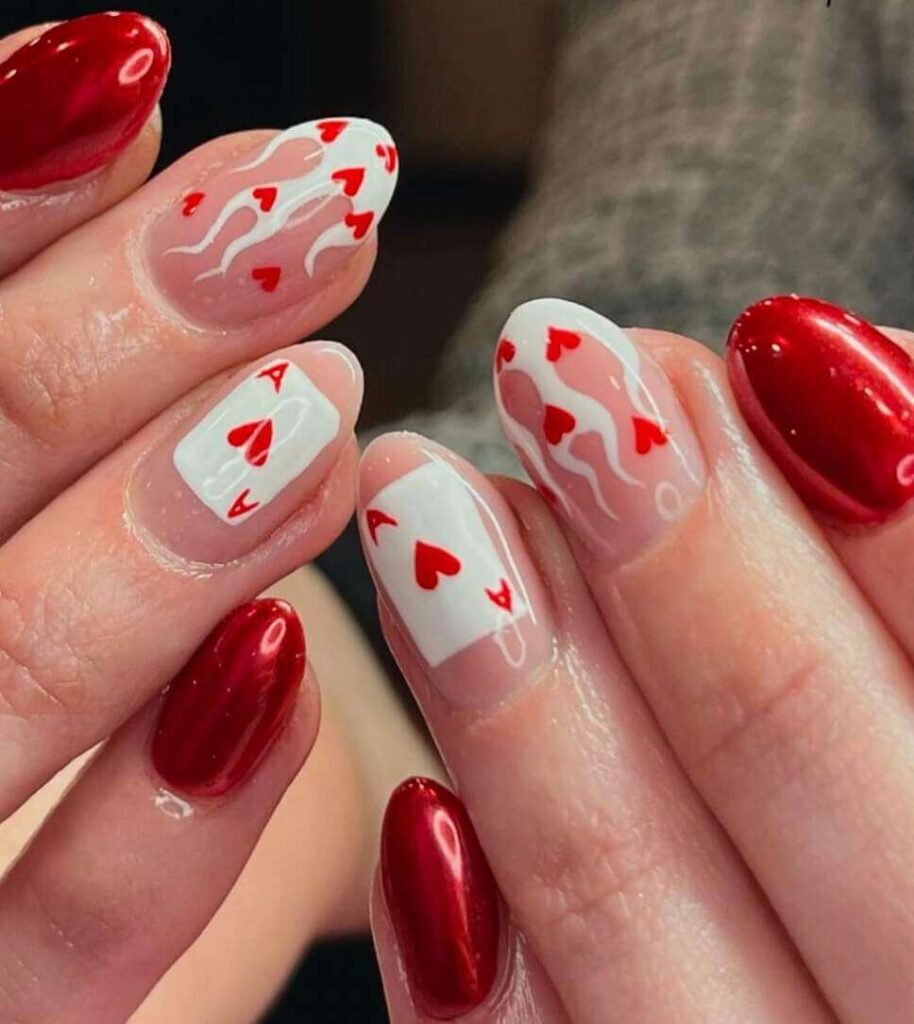 cute Valentine's nail ideas