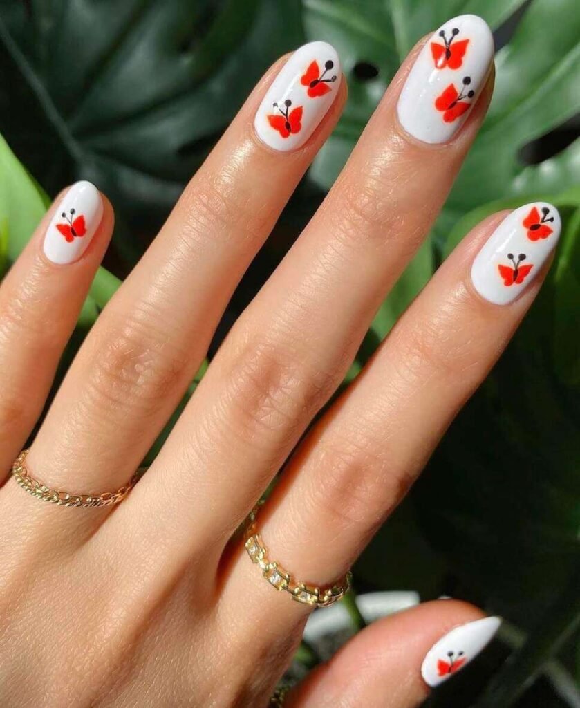 butterfly nail ideas