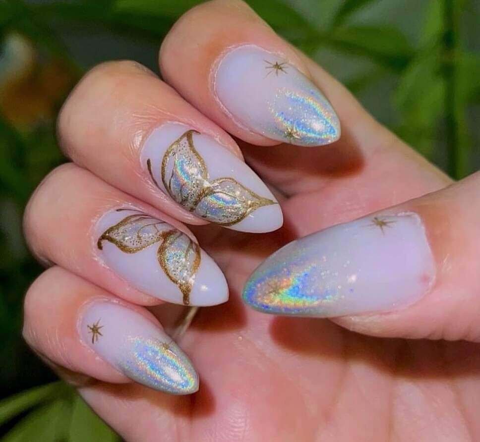 long butterfly nails