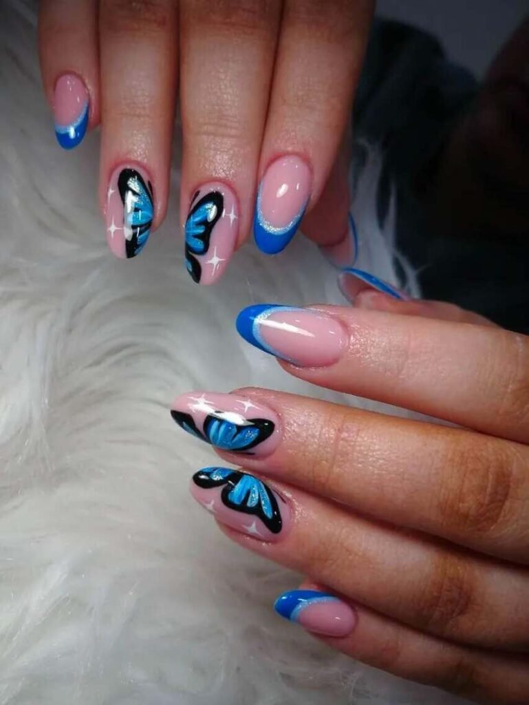 butterfly nail designs