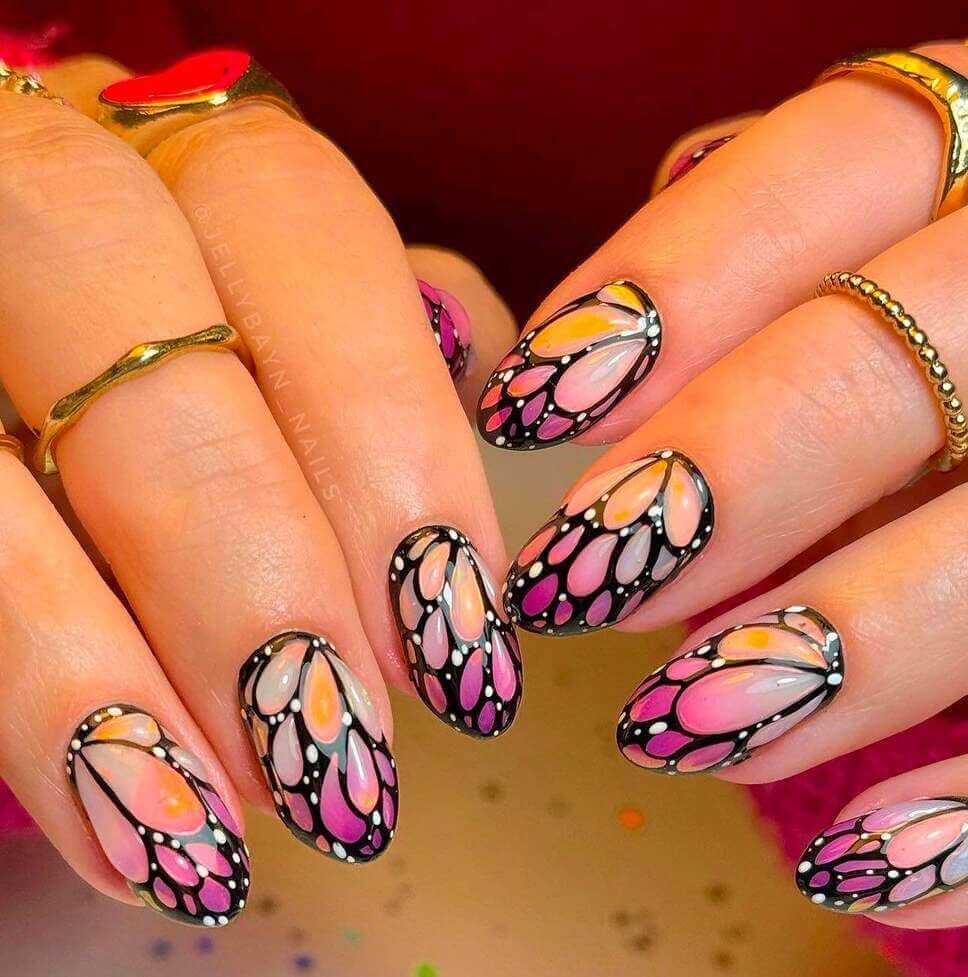 butterfly nail ideas