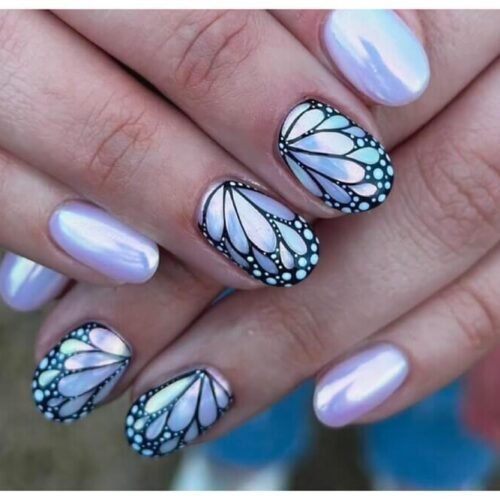 butterfly nail designs