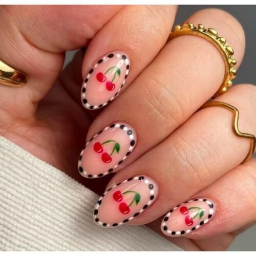 cherry nail designs