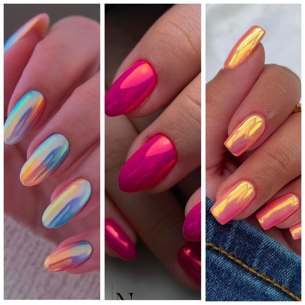 chrome nail designs