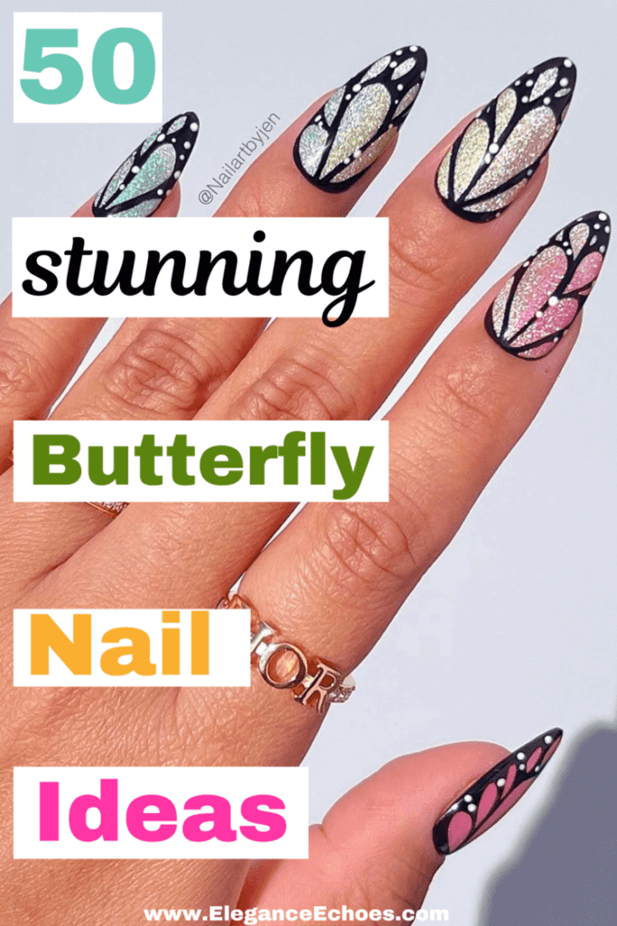 butterfly nail designs