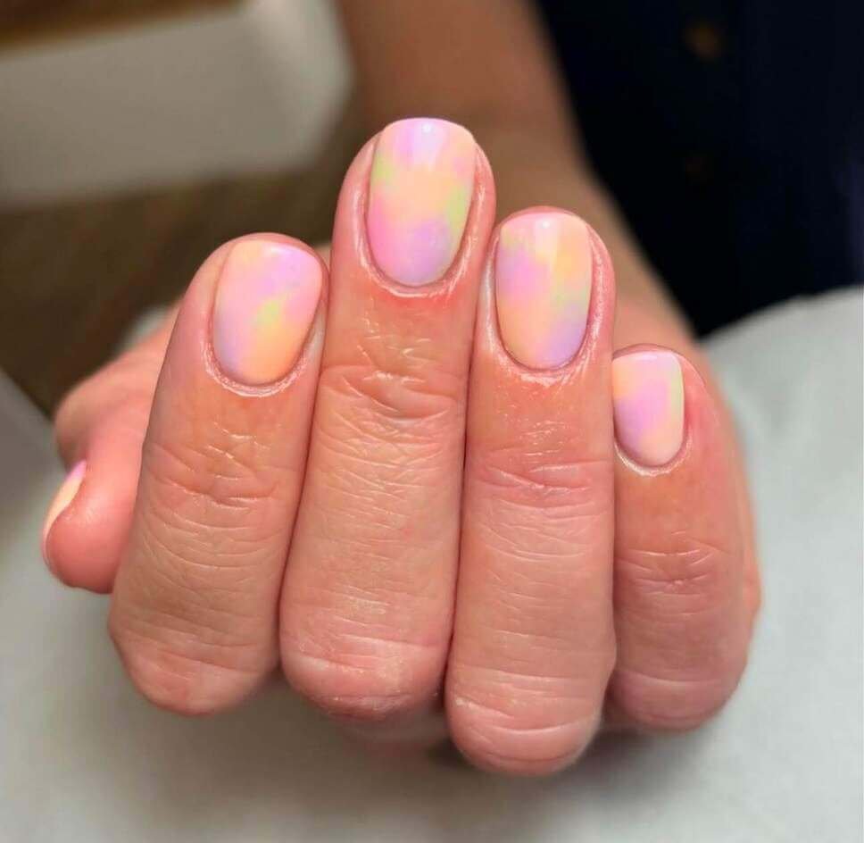 colorful pastel nail designs