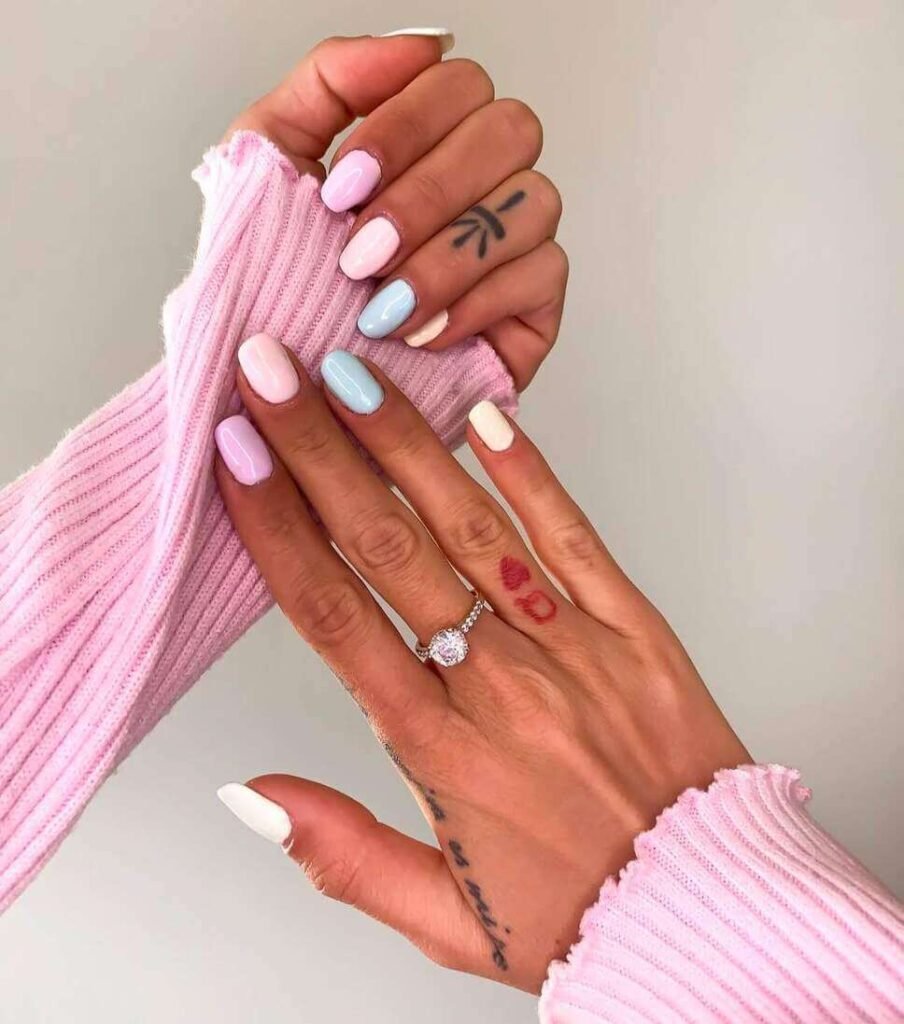 soft pastel nails