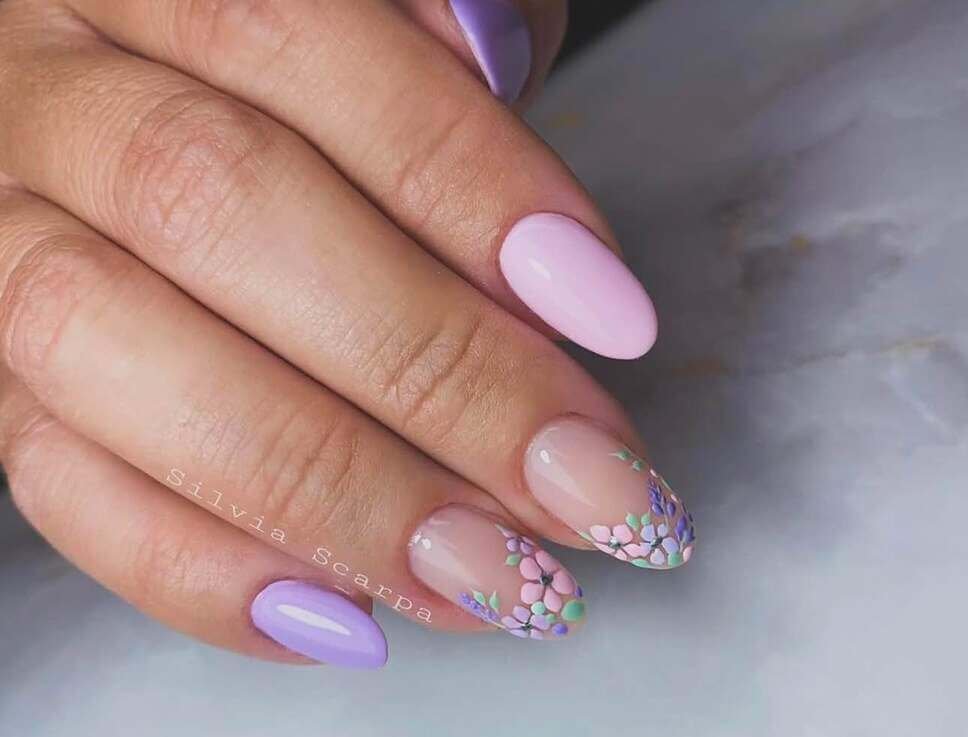 purple pastel nail ideas