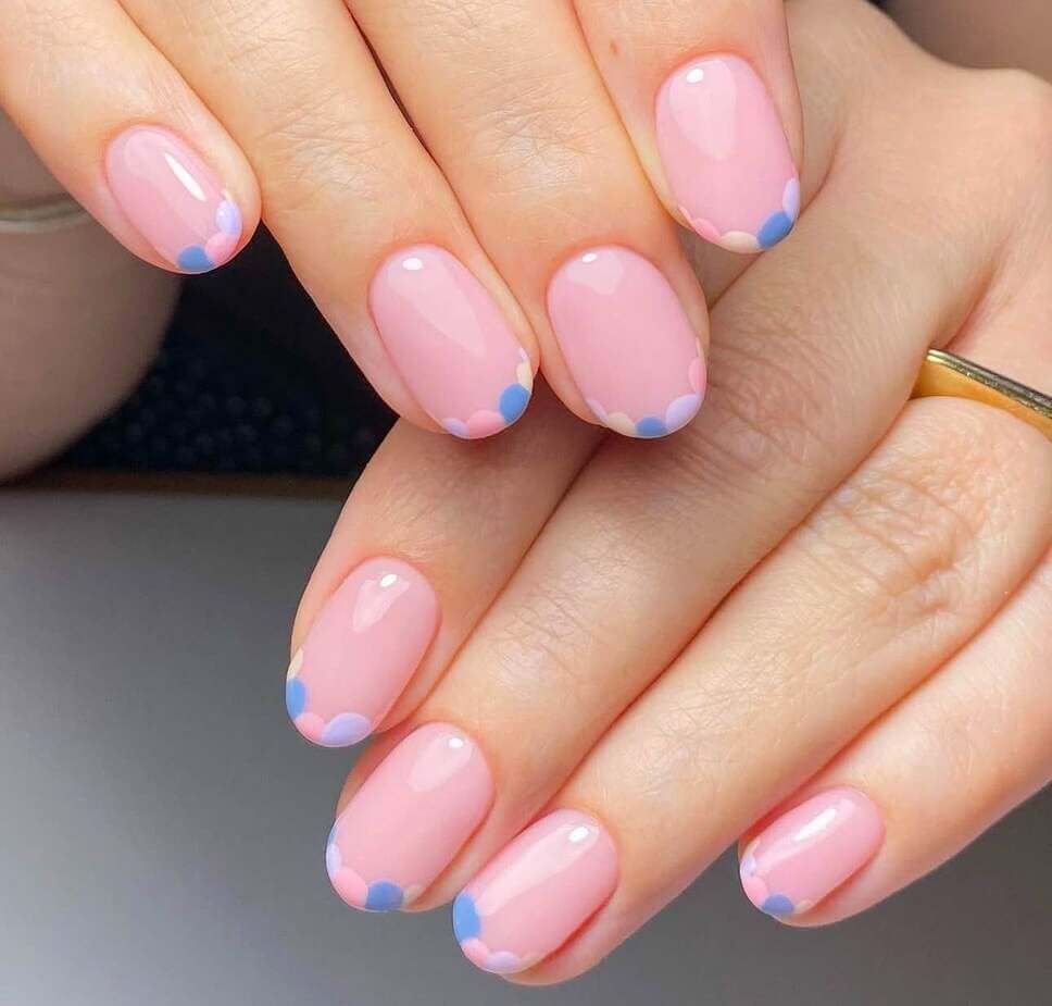 short pastel nail designs