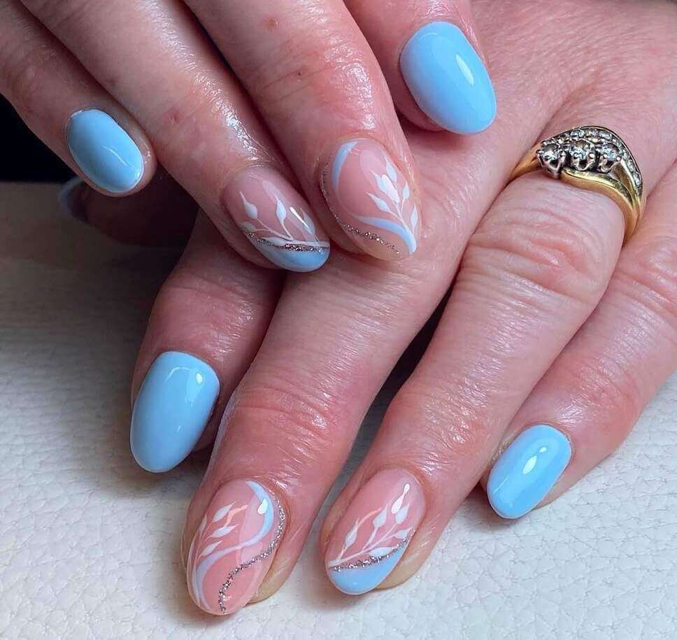 pastel blue nail ideas