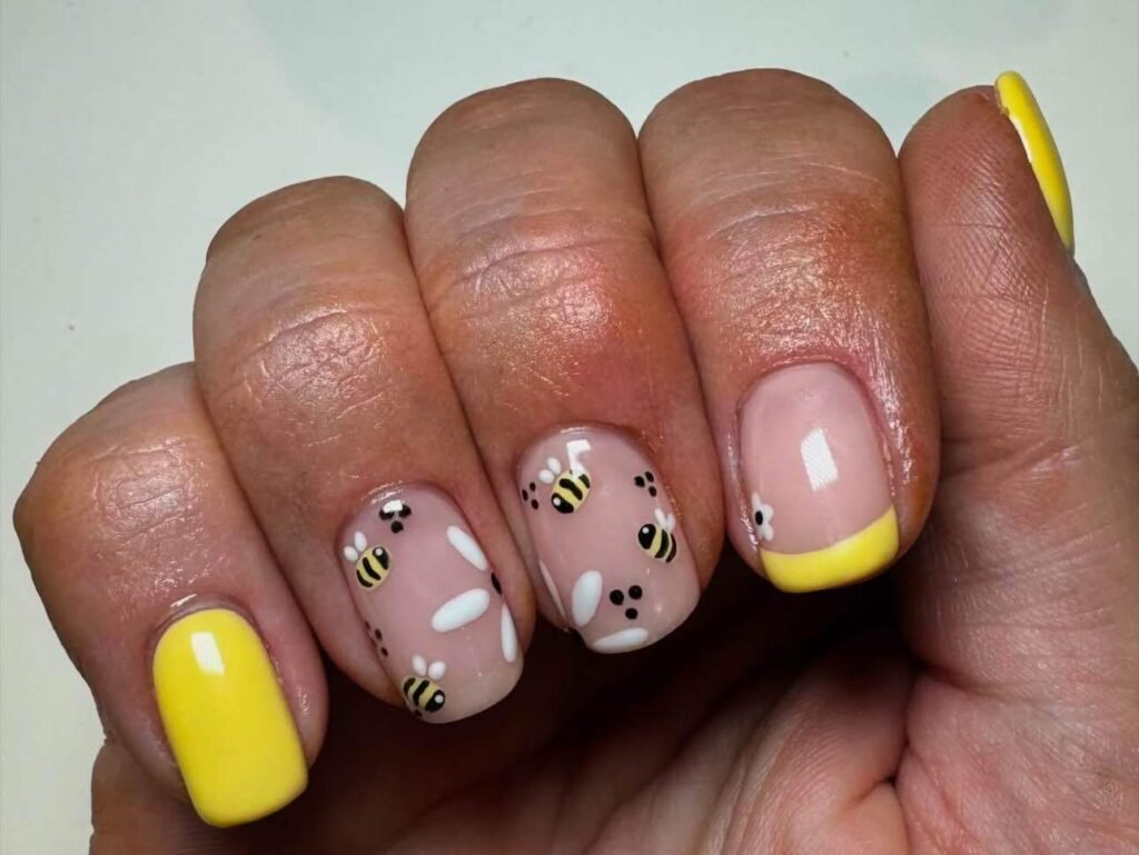 short bee nails