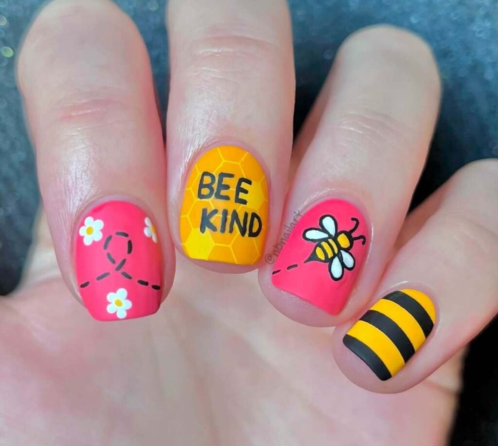 bee nail designs