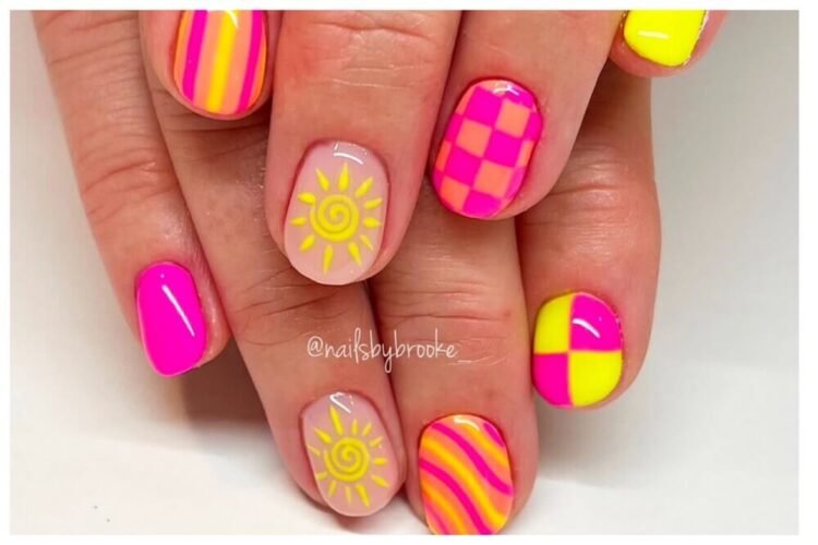 neon nail designs