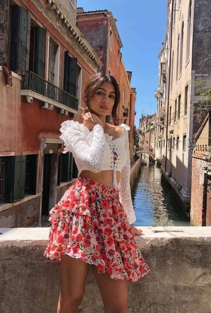 Italian summer outfits with a skirt
