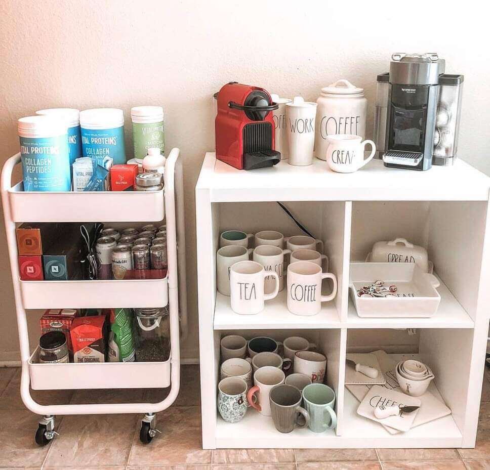 Nespresso coffee station ideas