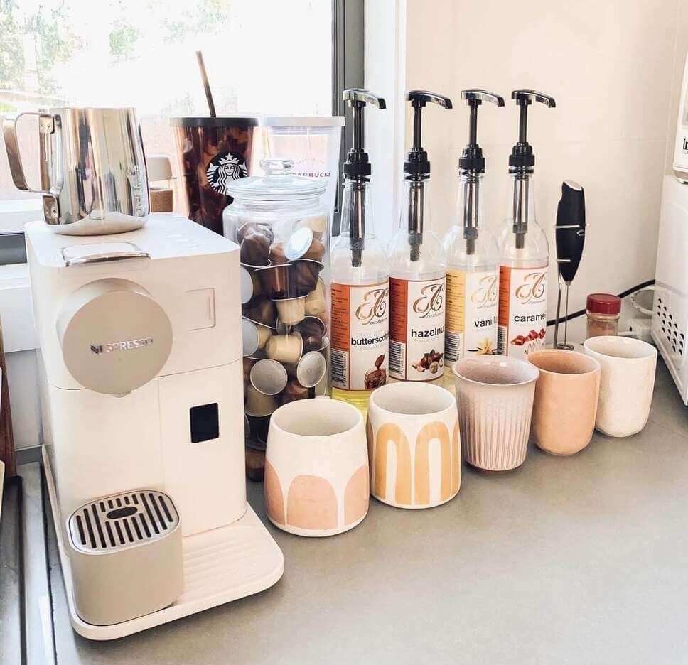 Nespresso coffee station ideas