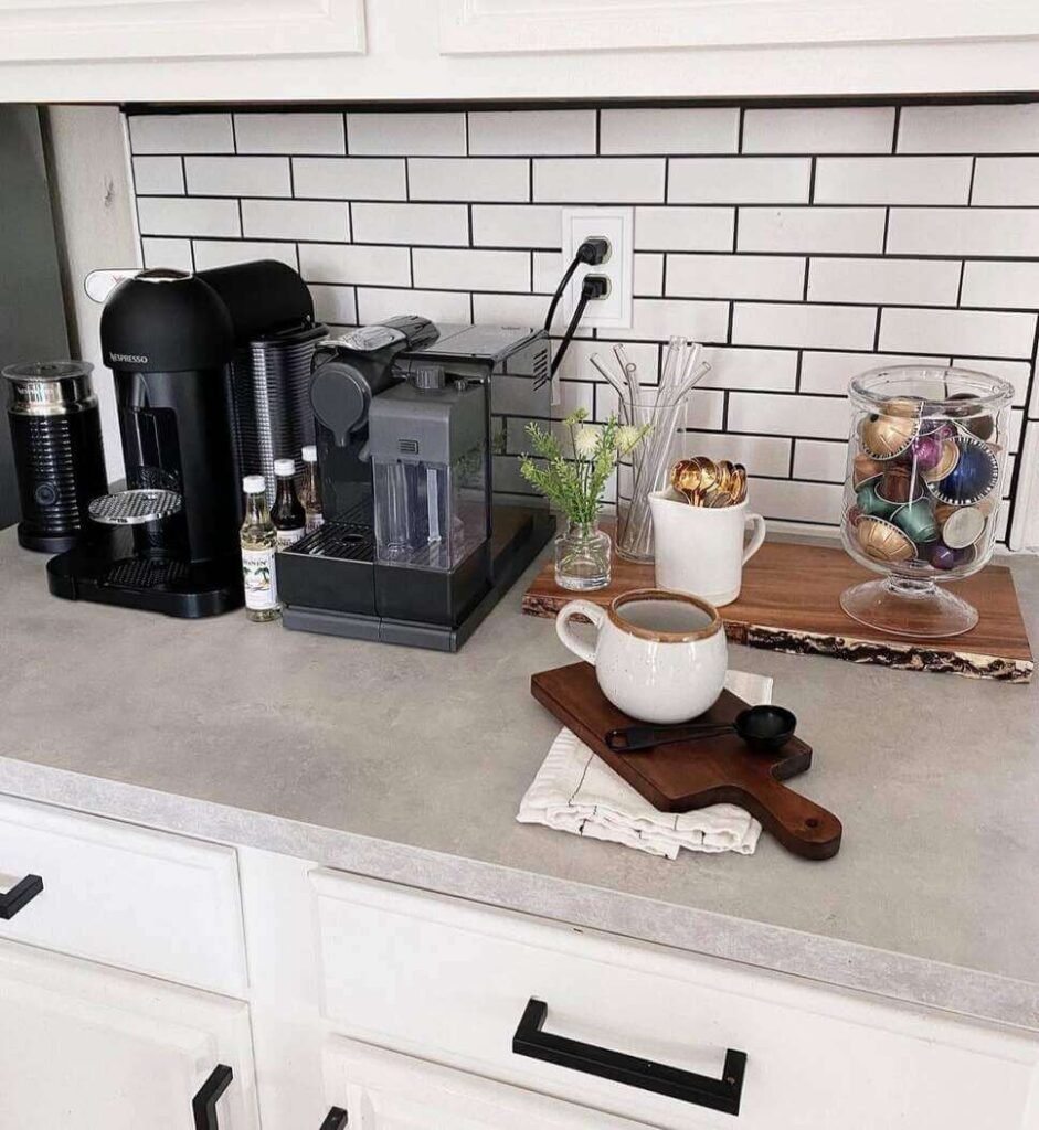 Nespresso coffee station ideas