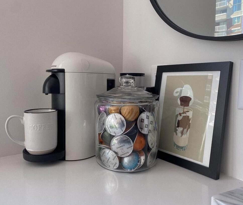 Nespresso kitchen countertop ideas