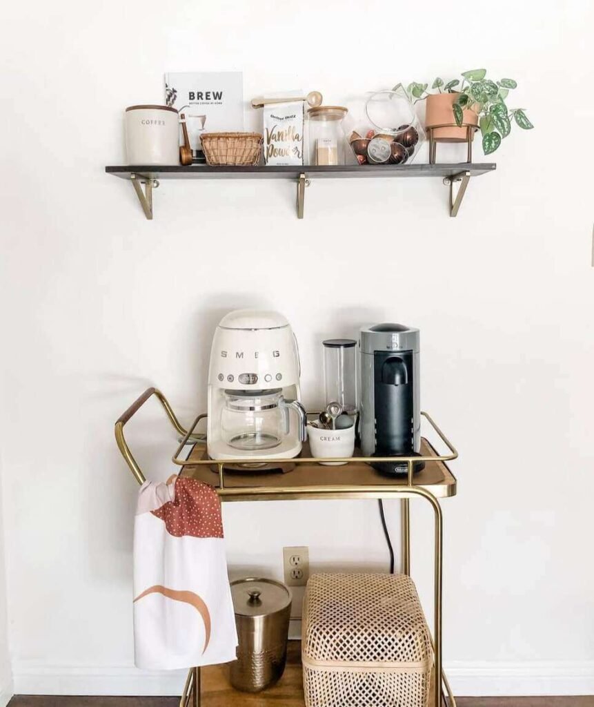 Nespresso coffee cart station