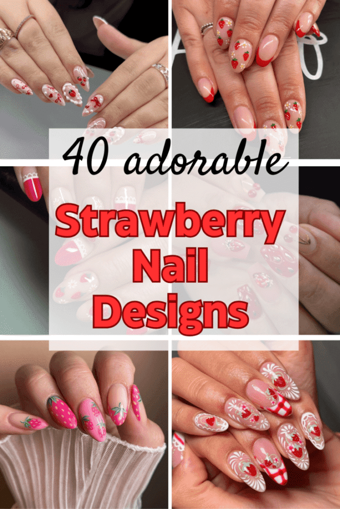 strawberry nail designs